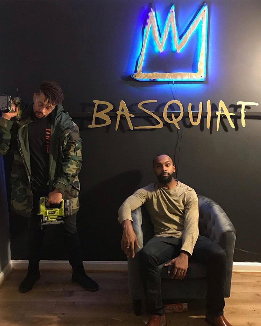 Basquiat Custom Wall art Lighting