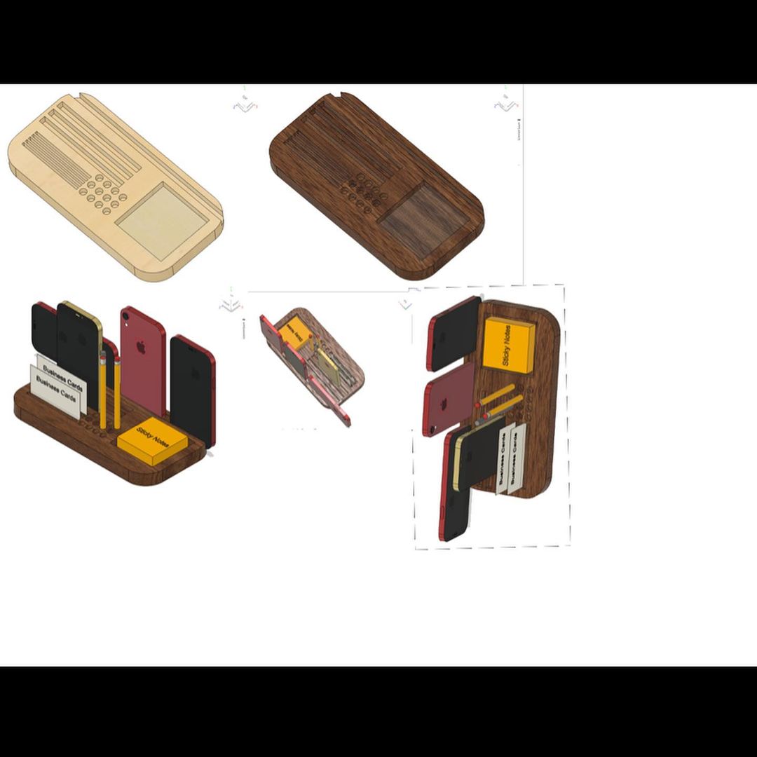 Mobile Office Organizer Drawing Color